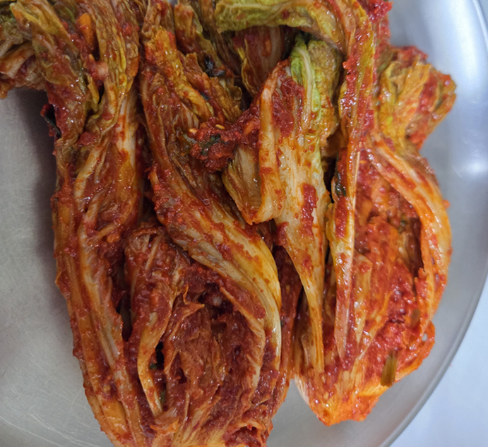 The image of Korean kimchi aged kimchi that my dad made for me