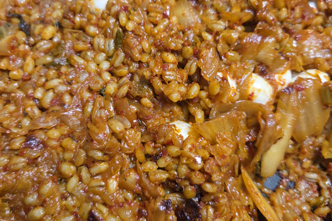 One of Korea’s Best Comfort Foods: My Easy Homemade Kimchi Fried Rice with Cheese