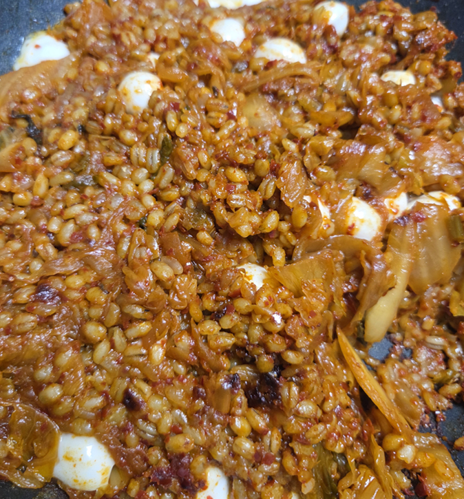 One of Korea’s Best Comfort Foods: My Easy Homemade Kimchi Fried Rice with Cheese