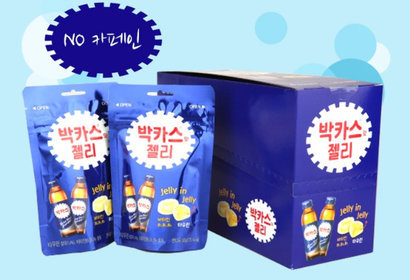 It is a jelly released by Bacchus, a Korean nutritional tonic.