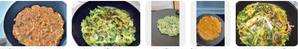 Example of cooked Jeon(부침개, 전)