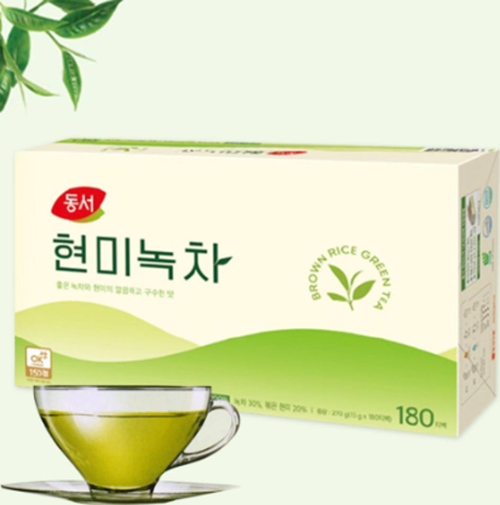 It is one of the teas that locals often eat in Korea. In order, they are product images of East-West brown rice green tea