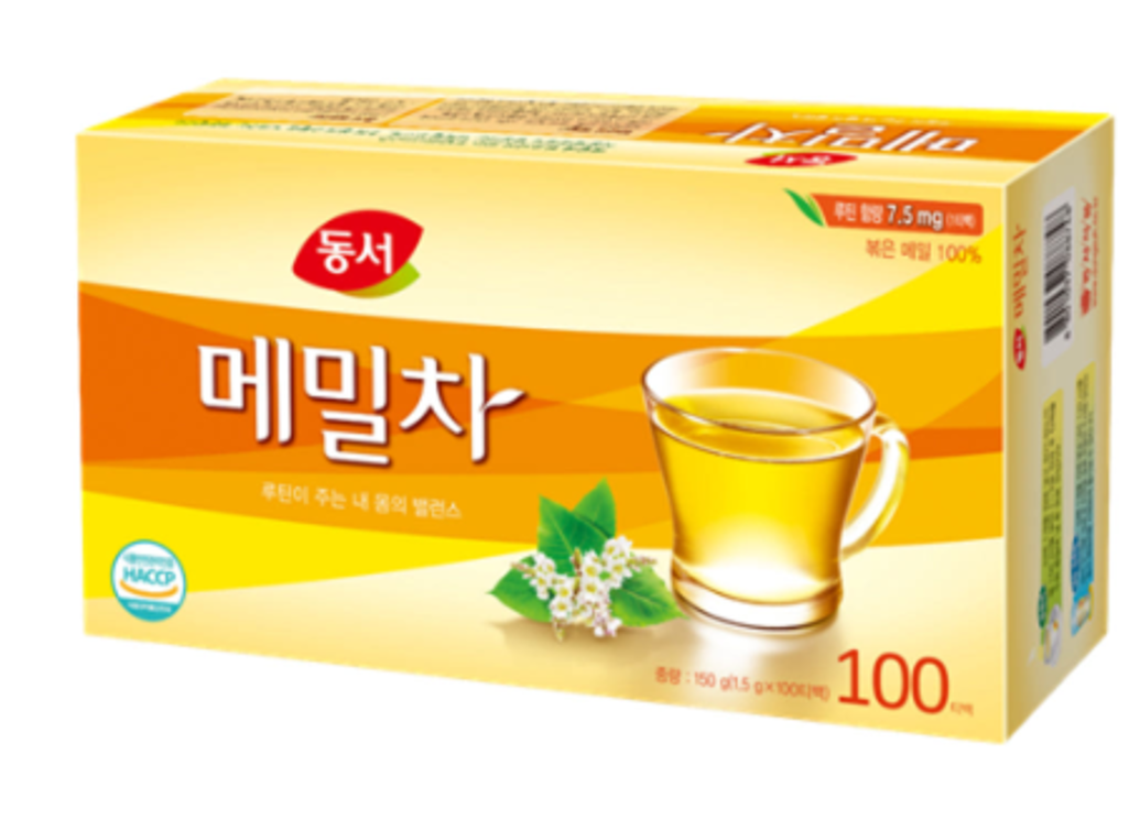 It is one of the tea that locals often eat in Korea. It is a buckwheat tea product image.