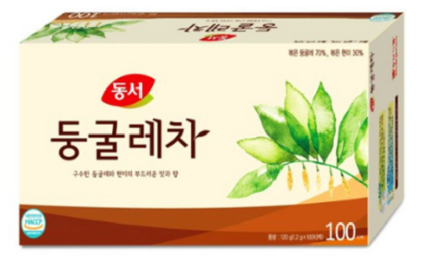 It is one of the tea that locals often eat in Korea. It is a product image of a round tea.