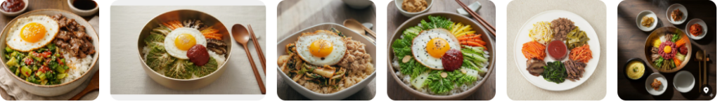 These are examples of  Bibimbap
